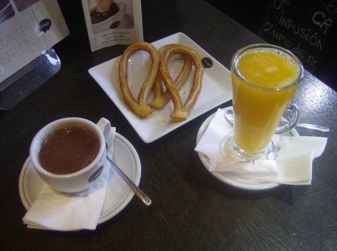 Chocolate y churros