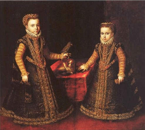 Princesses Catalina Micaela and Clara Eugenia
