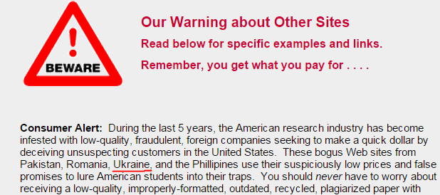 warning
